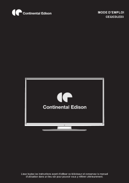 CONTINENTAL EDISON CE32CDLED3 Téléviseur LED Manuel utilisateur