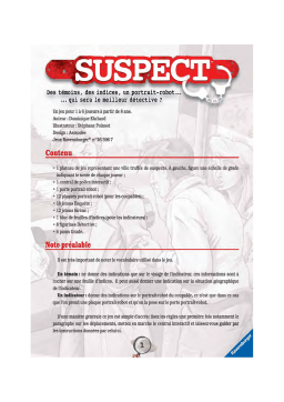 Ravensburger SUSPECT Manuel utilisateur