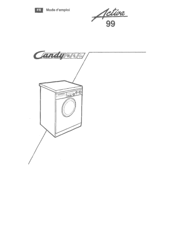 Manuel du propriétaire | Candy ACTIVA 99 Manuel utilisateur | Fixfr