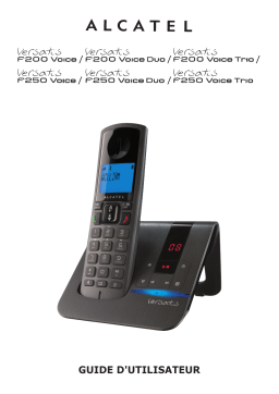 Alcatel Versatis F200 Voice Manuel utilisateur