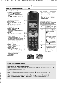 Siemens gigaset a150 Manuel utilisateur