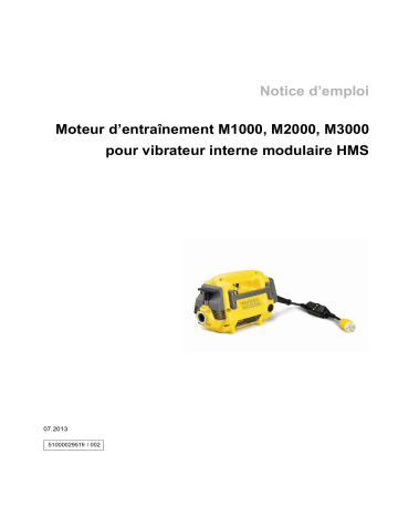 M2000/120/GFCI | M3000/120/GFCI | Wacker Neuson M1000/120/GFCI Modular Internal Vibrator Manuel utilisateur | Fixfr