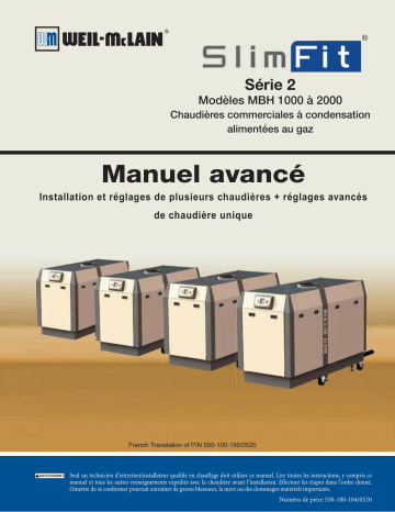 Weil-McLain SlimFit Commercial Condensing Gas Boiler Manuel utilisateur | Fixfr