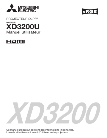 Manuel du propriétaire | Mitsubishi XD3200U Manuel utilisateur | Fixfr