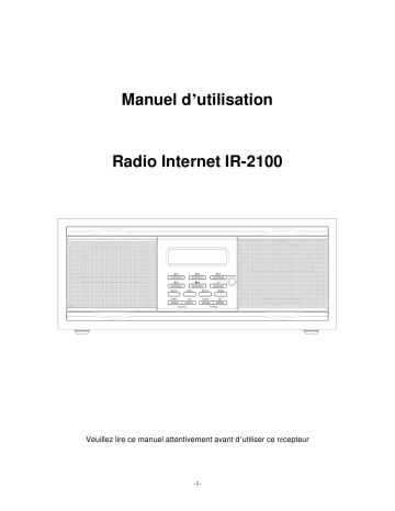 Manuel du propriétaire | Lenco IR-2100 Manuel utilisateur | Fixfr