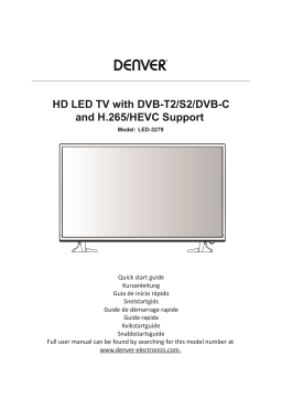 Denver LED-3279 32" HD READY LED TV Manuel utilisateur