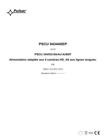 Mode d'emploi | Pulsar PSCU04344SEP Manuel utilisateur | Fixfr