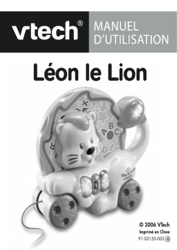 VTech LEON LE LION Manuel utilisateur