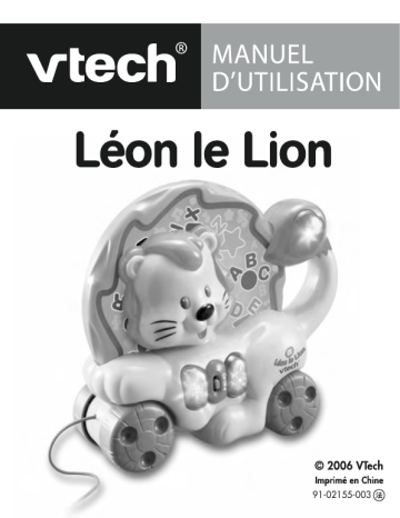 Manuel du propriétaire | VTech LEON LE LION Manuel utilisateur | Fixfr