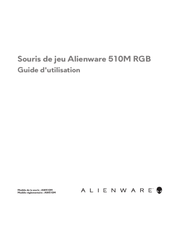 Alienware AW510M RGB Gaming Mouse Manuel utilisateur | Fixfr