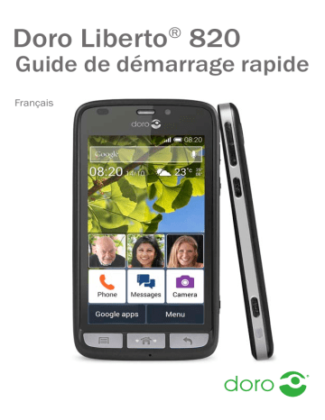 Guide de démarrage rapide | Doro Liberto 820 Manuel utilisateur | Fixfr