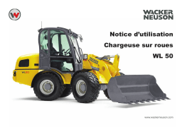 Wacker Neuson WL50 Articulated wheel loader Manuel utilisateur