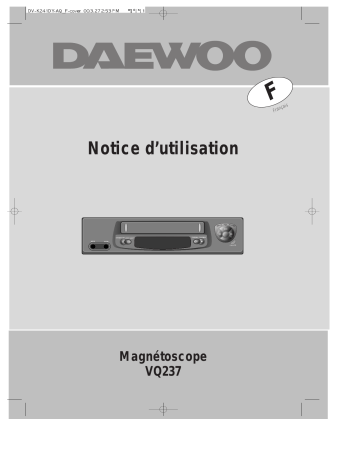 Manuel du propriétaire | Daewoo VQ237 Manuel utilisateur | Fixfr