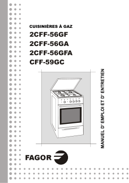 Fagor CFF-59GC Manuel utilisateur