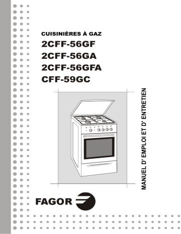 Manuel du propriétaire | Fagor CFF-59GC Manuel utilisateur | Fixfr