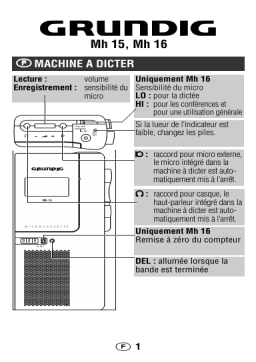 Grundig MH 15 Mode d'emploi