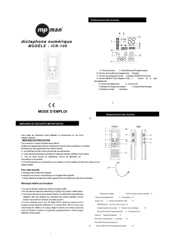 MPMan ICR 100 Mode d'emploi