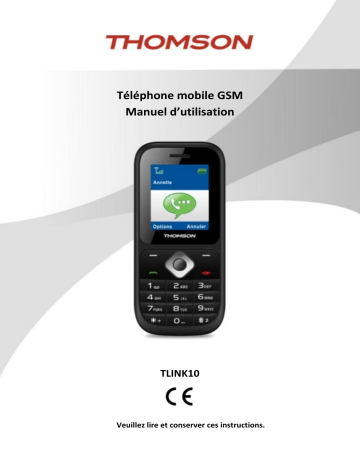 Manuel du propriétaire | Thomson TLINK 10 Manuel utilisateur | Fixfr