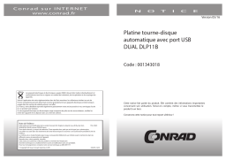 Dual CS-600 Manuel utilisateur