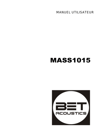 Ecler MASS1015FL3 Manuel utilisateur | Fixfr