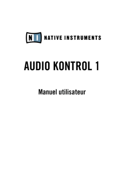 Native Instruments Audio Kontrol 1 Manuel utilisateur