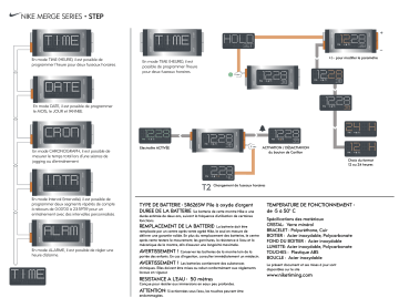 Manuel du propriétaire | Nike Step Manuel utilisateur | Fixfr