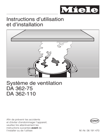 Manuel du propriétaire | Miele DA362-110 Manuel utilisateur | Fixfr