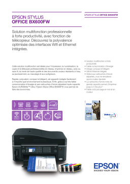 Epson STYLUS OFFICE BX600FW Manuel utilisateur