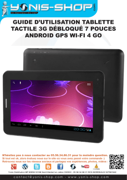 Yonis Tablette 7" 3G Manuel utilisateur
