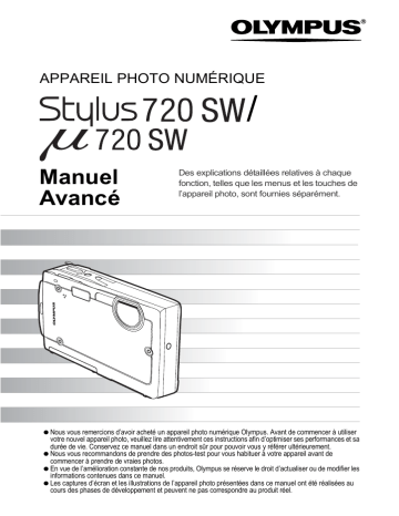 Stylus 720 SW | Olympus μ 720 SW Manuel utilisateur | Fixfr