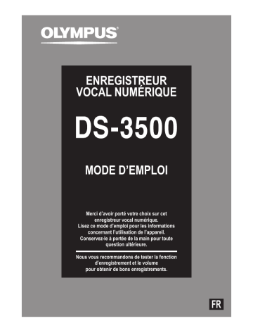 Olympus DS 3500 Mode d'emploi | Fixfr