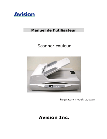 Manuel du propriétaire | Avision AV6200 Manuel utilisateur | Fixfr