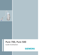 Siemens Pure 700 Manuel utilisateur