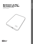 Western Digital MY PASSPORT SE FOR MAC Manuel utilisateur