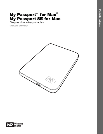 Manuel du propriétaire | Western Digital MY PASSPORT SE FOR MAC Manuel utilisateur | Fixfr