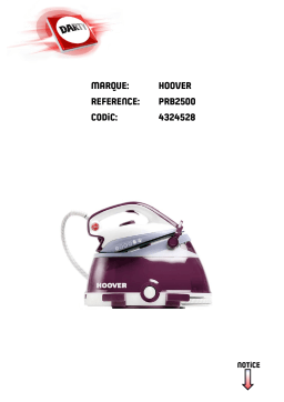 Hoover IRONVISION 360° PRB2500B 011PMP2400 IRONVISIONPRB2500 IRON VISIONPRB2500 IRONVISIONIRONVISION 360Â° PRB2500 011PRP2400 IRONVISION Manuel utilisateur