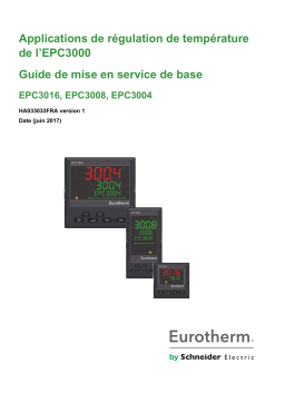 Eurotherm EPC3000 temperature supplement Manuel du propriétaire