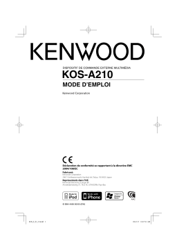 Kenwood KOS-A210 Manuel utilisateur