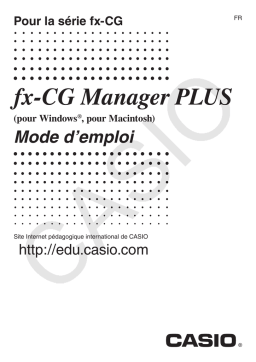 Casio fx-CG Manager PLUS Mode d'emploi