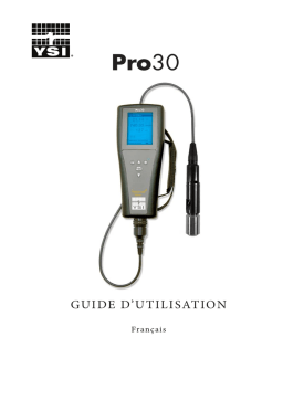 YSI Pro30 Manuel utilisateur