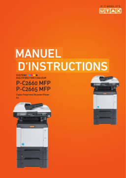 Utax P-C2660 MFP Copy system Manuel utilisateur