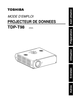 Toshiba TDP-T98 Manuel utilisateur