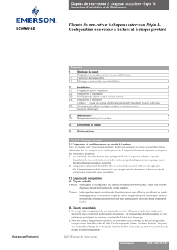 Sempell Dewrance Pressure Seal Style A Check Valves IOM Manuel du propriétaire