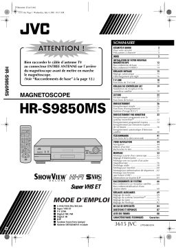 JVC HR-S9850MS Manuel utilisateur