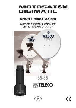 Teleco MotoSat Digimatic 65/85 Short Mast Manuel utilisateur