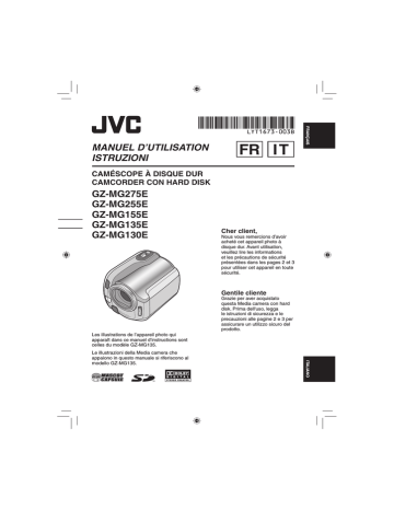 GZ MG155E | GZ MG275E | GZ MG135E | GZ MG130E | JVC GZ MG255E Manuel utilisateur | Fixfr