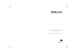 Sangean DDR-33 plus Manuel utilisateur