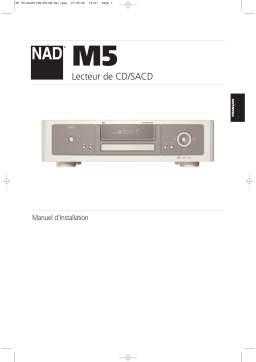 NAD M5 Manuel utilisateur