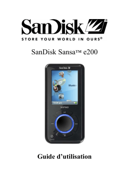 SanDisk E200 Manuel utilisateur