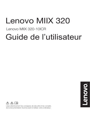 Mode d'emploi | Lenovo Miix 320 Manuel utilisateur | Fixfr